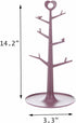 Mug Tree for Counter Coffee Cup Holder Organizer Hanger for Countertop Tea Cup Stand for Desk Table Countertop (Red, Large)...