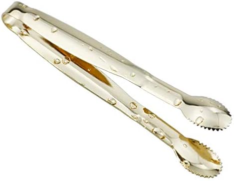 Mini Serving Tongs 5 Inches Appetizer Tongs, Set of 4 (Gold)...
