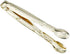 Mini Serving Tongs 5 Inches Appetizer Tongs, Set of 4 (Gold)...