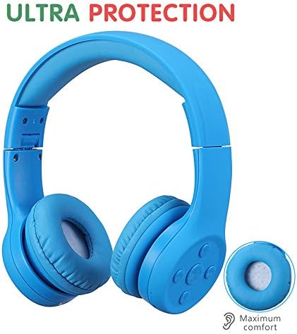 Headphones for Toddlers Bluetooth, Wireless Headphones for Toddler Baby Kids with Sharing Port, Kids Headphones with Mic for Boys Girls Travel pad...