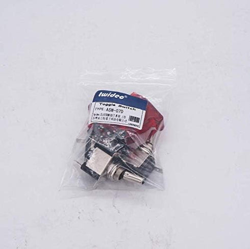 Twidec/3Pcs Rocker Toggle Switch 12V 20A Heavy Duty Racing Car Automotive Auto SPST ON/Off Toggle Switch Red LED Light Illuminated 3Pin with Red W...