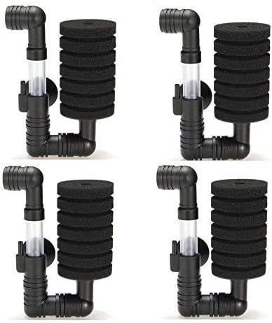 4X Bio Sponge Filter for Betta Fry Aquarium Fish Tank Up to 15 Gal...