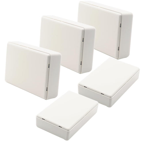 Zulkit 5Pcs Project Boxes ABS Plastic Electrical Project Power Case Small Junction Box White 3.62 x 2.28 x 0.91 inch (92 x 58 x 23 mm)...