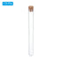 PATIKIL 13ml Plastic Test Tubes with Cork Stoppers, 15Pcs 150x15mm Tubes for Scientific Party Decoration Candy Bead Storage Bath Salt Lab Use, Cle...