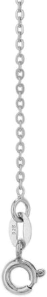 Sterling Silver Jewelry - Rhodium Plated with 925 Stamp - Feather Charm Anklet - Elegant handcrafted Chain Anklet for Women - 9" long + 1" extende...