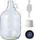 FastRack 1 gal Jug W/Twin bubble Airlock, Polyseal Lid, #6.5 Drilled Stopper...