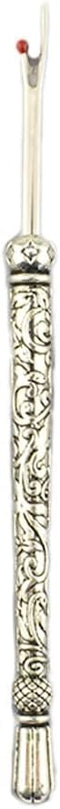 HAHIYO Metal Seam Ripper with Classical Engraved Pattern - Ergonomic Non-Slip Handle Sewing Stitch Cutter Thread Unpicker for Quilting Sewing Craf...