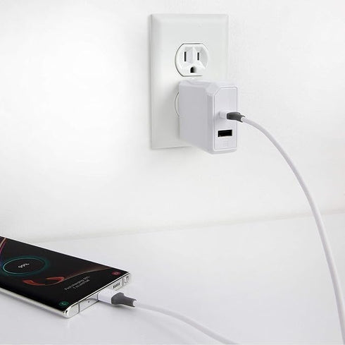 Scosche i34WG-SP Strikeline USB-A to MFi Certified Lightning Charge & Sync Cable 4-ft. White/Gray...