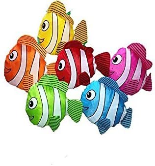 20pcs Fish Shopping Foldable Bag Colorful Reusable Bags Shoulder Tote (Random Color)...