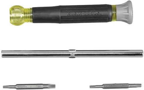 Klein Tools 32585 Multi-bit Precision Screwdriver Set, 4-in-1 Electronics Screwdriver with Industrial Strength Torx Bits, Spin Top...