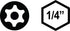 VEGA TORX Security Bit Set. Professional Grade 1" TORX Security Bit Set (T08, T10, T15, T20, T25, T27, T30, T40) 125TTXA...