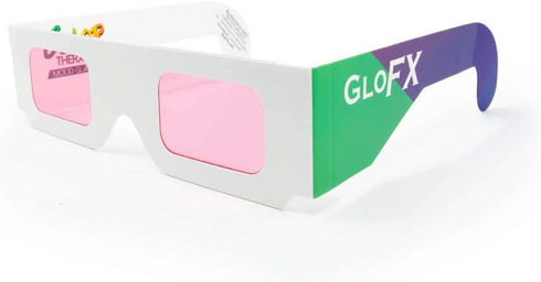 GloFX Color Therapy Paper Glasses - 5 Pack - Chakra & Chromotherapy Light Therapy...