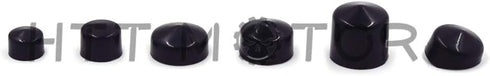 HTTMT MT247-003-BK Black Bolts Toppers Caps Compatible with 1991-2012 Harley Davidson Dyna Glide Twin Cam...
