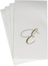 Caspari White Pearl Paper Linen Guest Towels, Monogram Initial, Pack of 24...