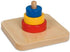 Montessori Materials Three Discs on a vertical Dowel for Preschool baby toys...