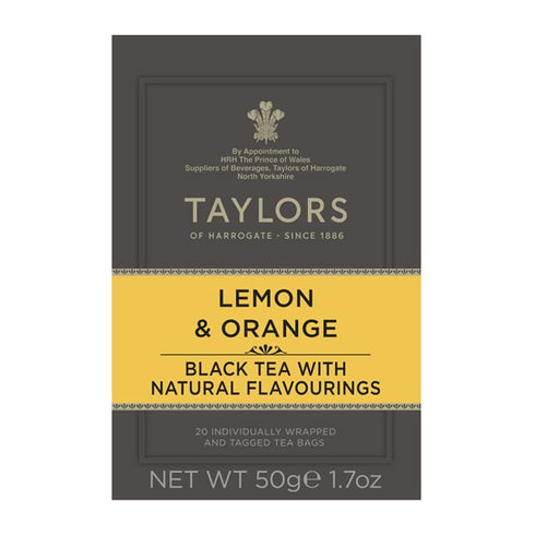 Taylors of Harrogate Lemon & Orange Black Teabags, 20 Teabags...