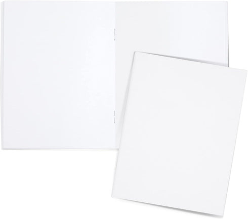 Paper Junkie 24 Pack Unlined Journals Notebooks, Blank Books for Kids To Write Stories for Students, Teachers (White, 4.3x5.5 In)...