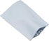PABCK 100 Pieces White Metallic Mylar Foil Open Top Sealable Bags 3.1x4.7 inch Vacuum Heat Seal Pouches for Food Storage Packaging with Tear Notch...