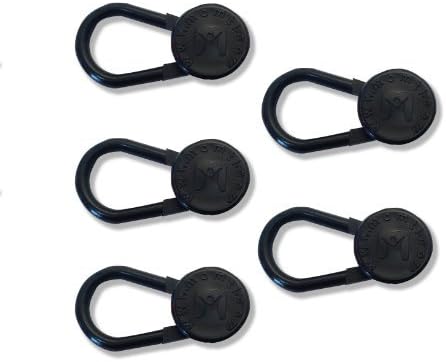 25-pack Waistband Extender Set - 5 x White Button, 5 x Black Button, 5 x Spring Metal Button, 5 x Cotton Hook, 5 x Cotton Button Extenders...