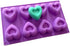 Hearts silicone mold for baking cupcake, brownie heart molds, heart shape silicone mold for baking, heart shaped muffin baking pans, 12, Purple...