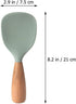 MAGICLULU Silicone Rice Spoon Kitchen Utensils Cooking Ladle Wooden Rice Paddle Rice Spatula Korean Rice Paddle Rice Serving Spoon Scoop Reusable ...
