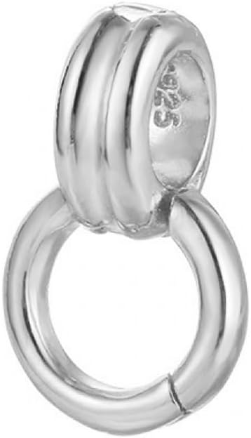 925 Sterling Silver Double Bail Clasps 14.5mm Twister Clasps Connector for Bracelet Necklace DIY Jewelry Making Accessories (Platinum Color)...