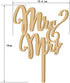 Mr and Mrs Cake Toppers Rustic Wood Wedding Aniversary Party Engagement Decoration...