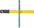 Okuna Outpost Set of 4 Pole Hanger Hooks for Pool Supplies, Lightweight Garden Tools (Blue)...