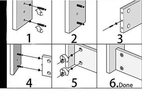 30 Packs Furniture Board Cam Fitting with Dowel and Pre-Inserted Nut, Cam Lock Nuts for Cabinet Drawer Dresser and Wardrobe Furniture Panel Connec...