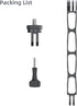 Aluminum Alloy Extension Arm Metal Pole Mount, Extension Arm Mount Compatible with Insta360 ONE X4/X3, GoPro Hero 12/11/10, DJI Osmo Action 4/3/2,...