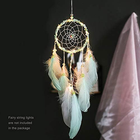 FANDOL DIY Dream Catcher Making Kit, Macrame Dream Catcher Craft Supplies for Kids Bedroom Wall Decor Nursery Baby Room Hanging Wedding Ornaments ...
