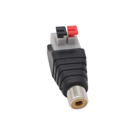 Speaker Phono Wire Cable to Audio Male Female RCA Connector Adapter Plug Jack 10 Pack (5 Male and 5 Female)...