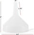 6 Pack - 3.5" Funnels for Filling Bottles -Multi-Purpose Funnels for Kitchen Use - Plastic Funnel Set with Long Reaching Spout - for Easy and Smoo...