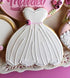 Ann Clark Cookie Cutters Wedding Cookie Cutters 5-Pc Set Made in the USA, Square Plaque, Wedding Cake, Wedding Dress, Diamond Ring, Double Heart...