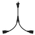 Nema 1-15P to Dual 1-15R Splitter Cable Polarized,US AC 2-Prong Male and Female Power Cable SPT2 18AWG 10A/125V (Straight 2Ft)...