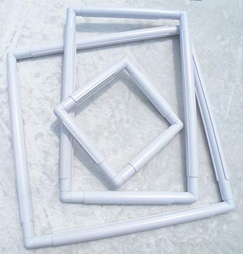 Square Rectangle Plastic Clip Frame for Embroidery Cross Stitch Quilting Needlepoint Tool(43.1 x 27.9cm)...