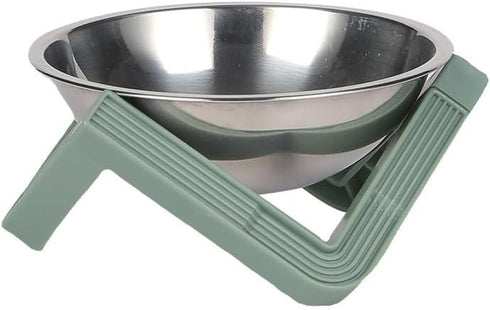 Elevated Raised Food Bowls/Dish with Stand for Water, Stainless Steel Pet Bowl with Detachable Stannd, Anti Vomiting, Stress Free for Small Dogs a...