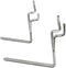 Pegboard Hooks 50-Pack 1" + 2” L Hook - Zinc Plated - Will Not Fall Out - Fits Any Peg Board - Organize Tools, Accessories, Workbench, Garage Stor...