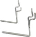 Pegboard Hooks 50-Pack 1" + 2” L Hook - Zinc Plated - Will Not Fall Out - Fits Any Peg Board - Organize Tools, Accessories, Workbench, Garage Stor...