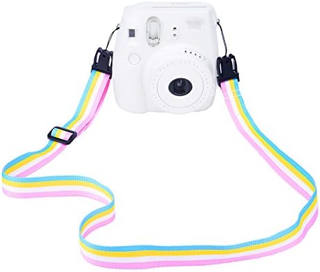 Sunmns Camera Neck Shoulder Strap Compatible with Instax Mini 12 11 9 8 90 70 Instant Film Camera, Rainbow...