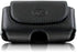 Premium Leather Horizontal Large Size Pouch Protective Carrying Cell Phone Case with Belt Clip and Belt Loops - Black...