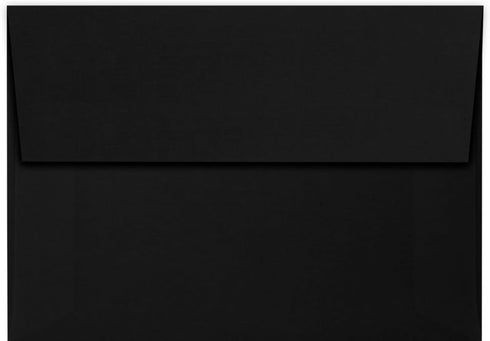 LUXPaper 4Bar A1 Invitation Envelopes | Peel & Press | 3 5/8" x 5 1/8" | Black Linen | 80lb. Text | 50 Qty...