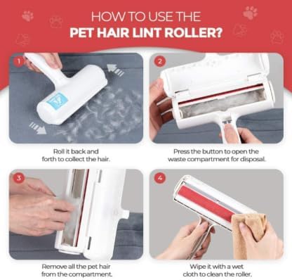 D Fluff Magnet Pet Hair Remover and Reusable Lint Roller - D Fluff Magnet Cat and Dog Hair Remover for Furniture, Couch, Carpet, Clothing and Bedd...