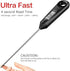 2 in 1 Stainless Steel Whisk Egg Beater & Instant thermometer Probe 12 inch for Cooking Candy, Yogurt, Chocolate, Butter Cream, Sause, Cake...