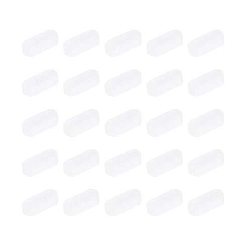 MECCANIXITY Magnetic Stirrer Mixer Stir Bar Rod 7mm(0.28") x3mm Cylinder Shape PTFE Coating Magnet White for Laboratory 25Pcs...