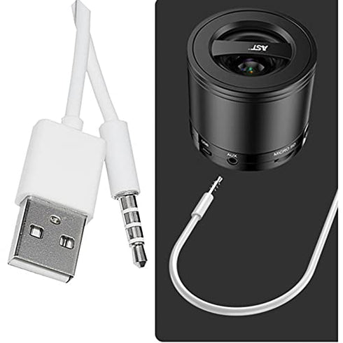 3.5mm Jack to USB Auxiliary Charger Sync Data Transfer Charging Cable Compatible with Beats by Dre Studio Wireless Headphones, Speakers, Tablets, ...