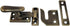 QCAA Solid Brass Casement Fastener Window Lock, Small, Brushed Antique Brass, 1 Pack...