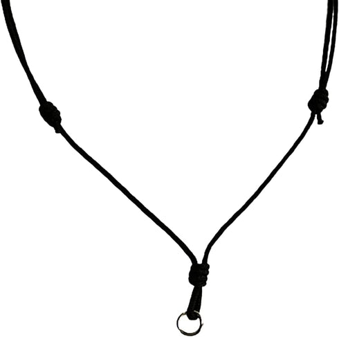 10 pcs Thick 1.5 MM. Black Umbrella Cord Rope Handmade craft Adjustable Necklaces With metal Loop Amulet Boho Fashion Accessory For Unisex, Gift S...