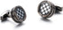Classic Square Cufflinks for Men, Plaid Cufflinks, Black White Round Cuff Links, Checkered Cufflinks French Cufflinks, Brass Rivets for Tuxedo and...