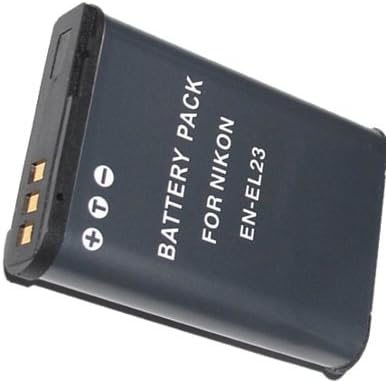 EN-EL23 Battery for Nikon + Car/Home Charger + Acuvar Battery Pouch for Nikon COOLPIX P600, S810c Camera & More Models......